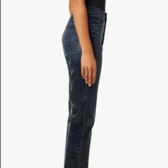 Joe’s Jeans The Honor High Rise Straight Ankle – Coated Indigo Slither – 25 NWT - Picture 2 of 7